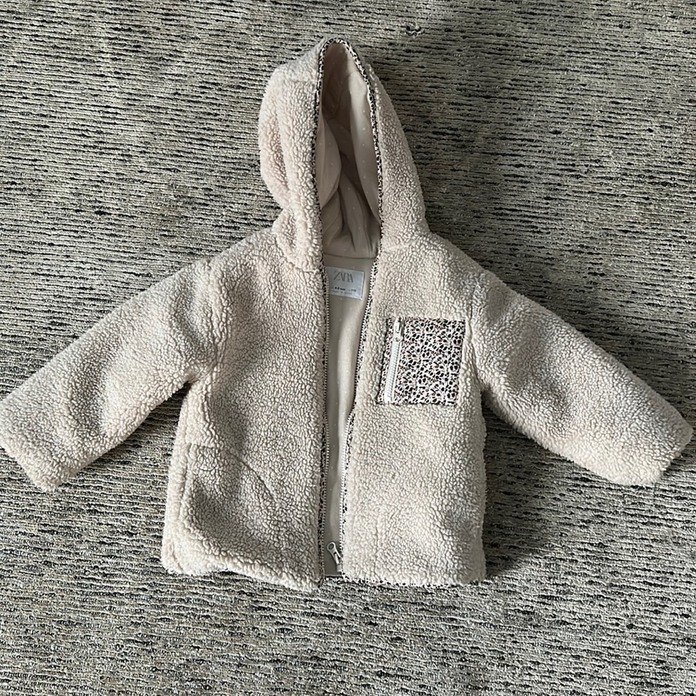 Zara Sherpa girls jacket